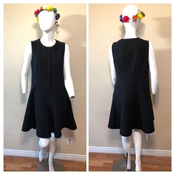 Akris Punto Piqué Jersey A-Line Dress Size 10 - Picture 2 of 8